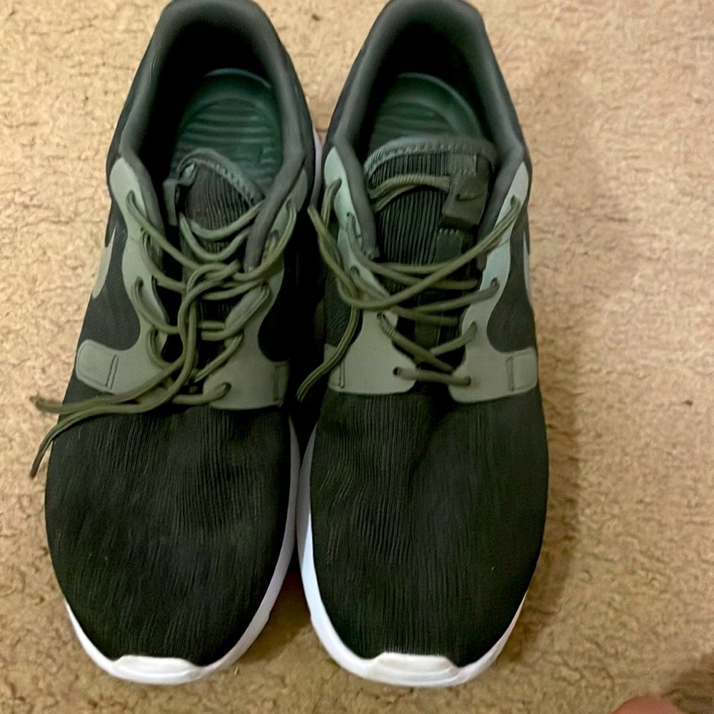 Nike Roshe One Knit Jacquard Olive Green Running Shoes